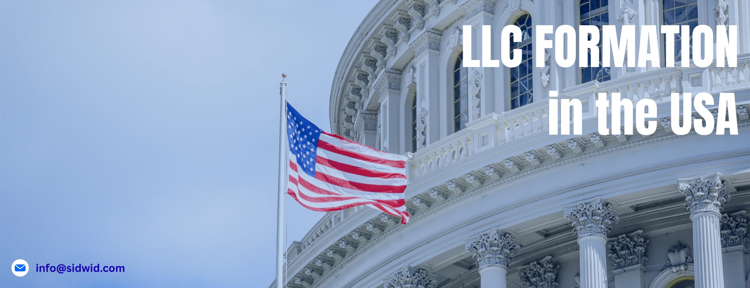 LLC formation in usa banner canva pro